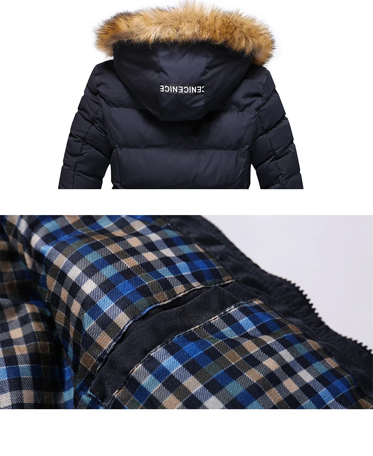 Joobox парки с капюшоном casaco masculin зимняя куртка Для мужчин новый Мода 2017 г. плюс Размеры 3XL Для Мужчин's Пуховики и парки для мужчин Пальто для