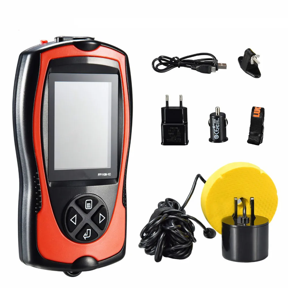 

GLEEGLING Carp Fishing Cable Bite Fish Finder Wired Sonar Sensor Sensitivity Waterproof Fly Fishing Equipment Lucky FF1100-1C