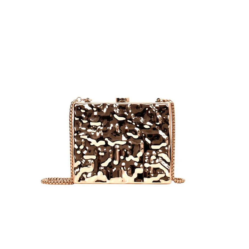 

Vintage Handbags Women gold Clutches PVC chain messenger bag Mini Party Evening Purse Silver Bags wedding Party box handbags