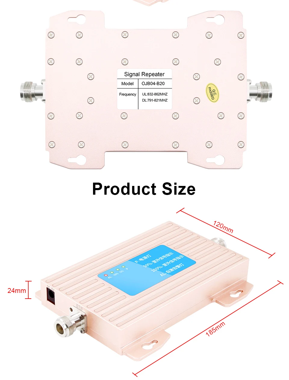 ALC Cover 1000SQ BAND 20 800 MHZ усилитель сигнала сотового телефона повторитель усилитель 4G LTE 800MHz с высоким коэффициентом усиления LTE не включает антенну