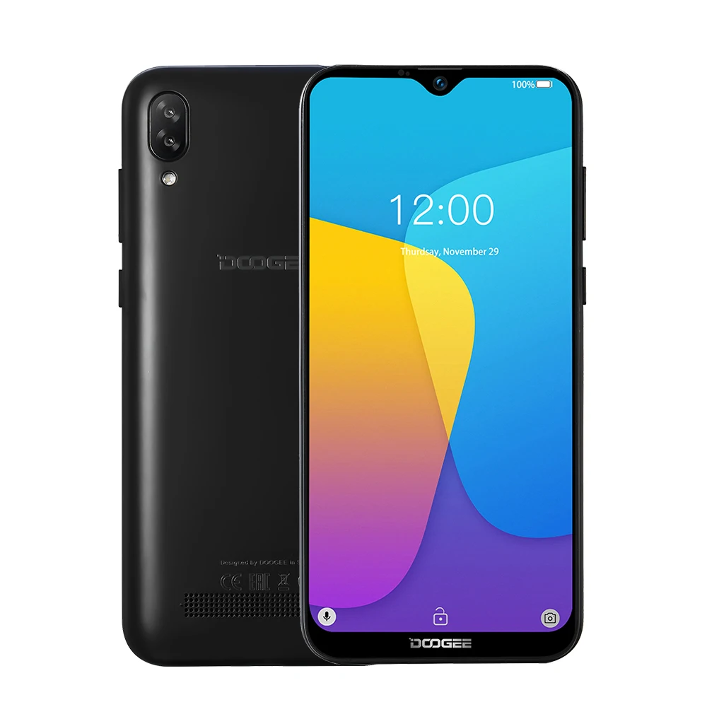 DOOGEE Y8c 6 1 дюймов 19:9 капля воды LTPS экран смартфон разблокировка лица 16 Гб ПЗУ 8 Мп + 5