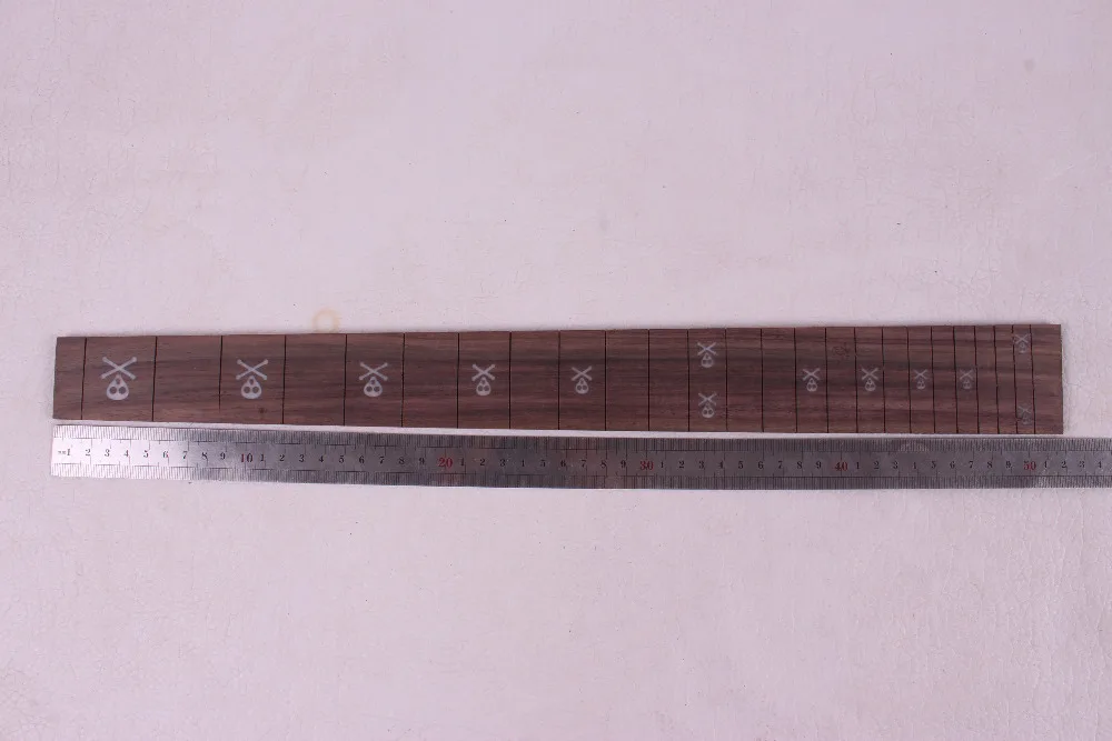 1 pcs Guitar Fretboard Fingerboard Fretless Guitar parts Dot inlaid Maple wood #22