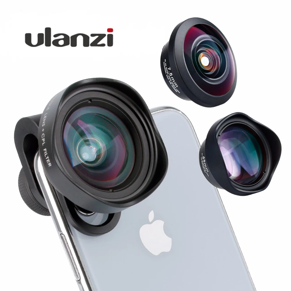 

ULANZI Wide Angel Phone CPL Lens Fisheye 2X Telephoto Lens Filter for iPhone Samsang Android HUAWEI Xiaomi Smartphone for Camera
