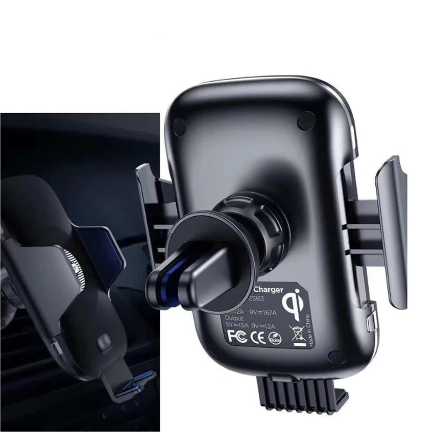 08Automatic Infrared Sensor Car Charging Holder Qi Automatic Wireless Charger 