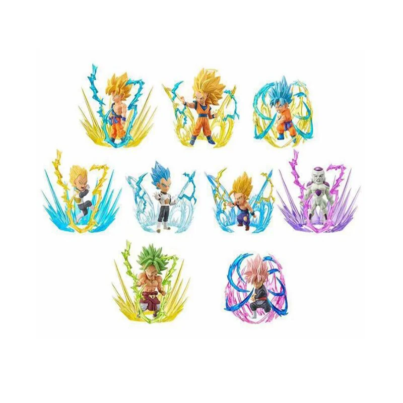 

Son Goku Dragon Ball Super: Broly Anime model figure Super Saiyan Gogeta set gift figures kids toys 9pcs/set F7663
