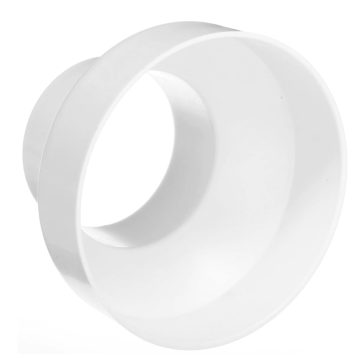 

White ABS Ventilation Pipe Reducer Round Head Pipeline Joint / Adapter PVC Pipe Connector Fitting Size 150mm to 100mm
