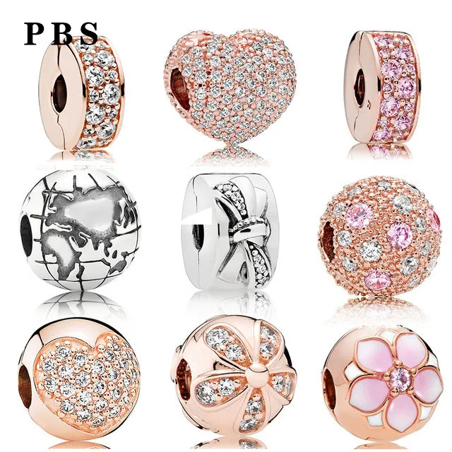 

PBS 925 Sterling Silver Original Copy High Quality 1:1 Fixed Clasp Plated Rose Gold Logo Free Of Charge Wholesale Manufacturers