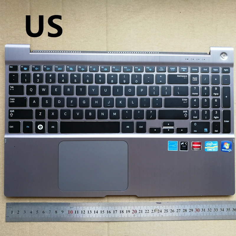 

US backlit new laptop keyboard for touchpad palmrest for Samsung NP 700Z5A 700Z5B NP700Z5b