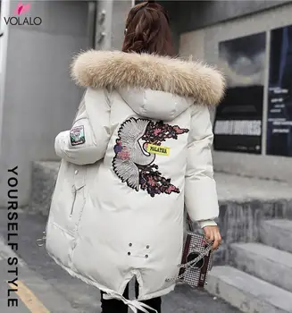 

Spring Winter Winter Women Long Coat Female Padded Jacket Warm Parka Lady Fur Coats Female Outerwear 3XL Plus Size