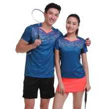 Наборы для бадминтона с бесплатной печатью для мужчин/женщин, одежда для бадминтона, спортивные теннисные комплекты, одежда для настольного тенниса M1011