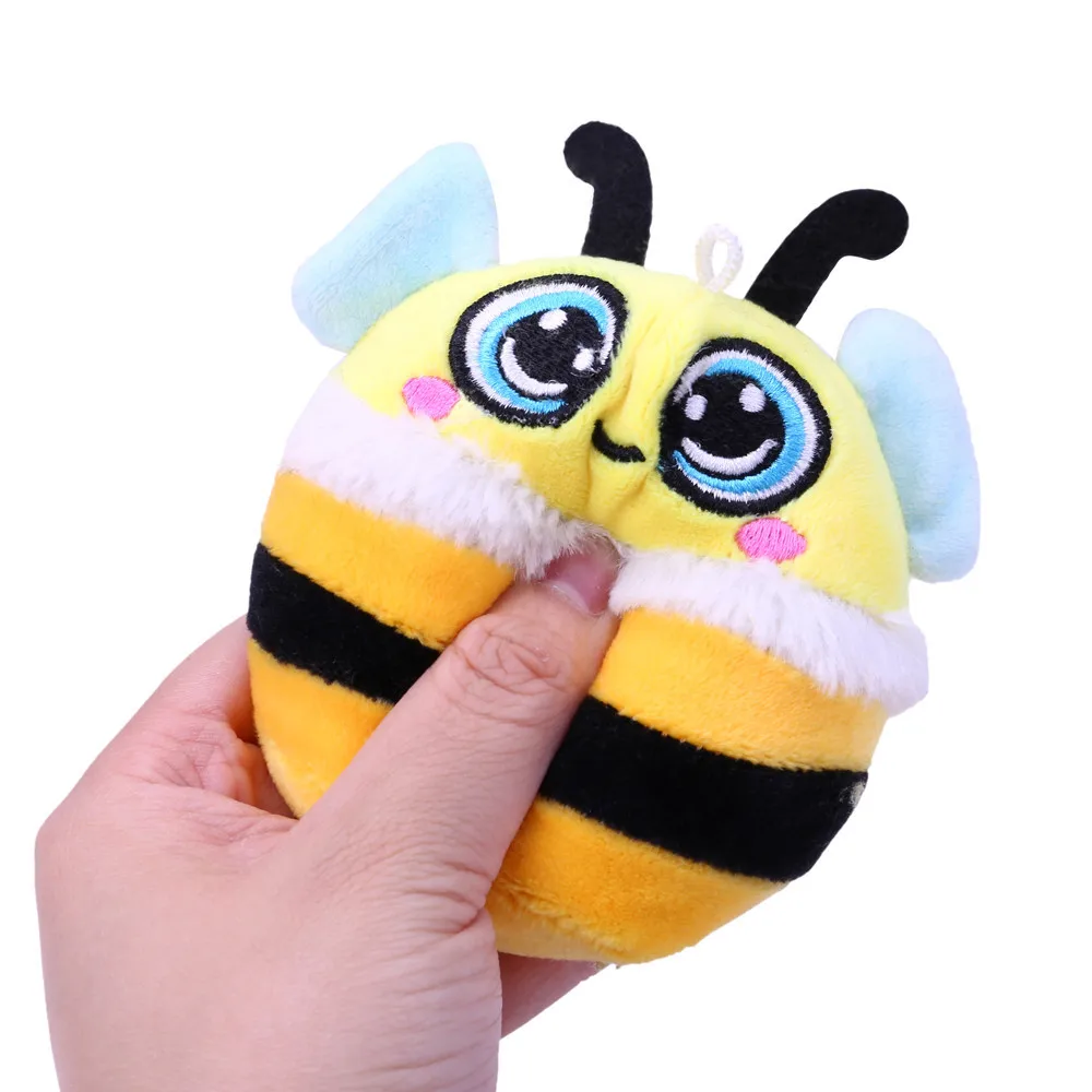 Пушистое милое желтое пчелиное набивное медленно нарастающее при сжатии брелок для снятия стресса игрушка интересные игрушки антистресс