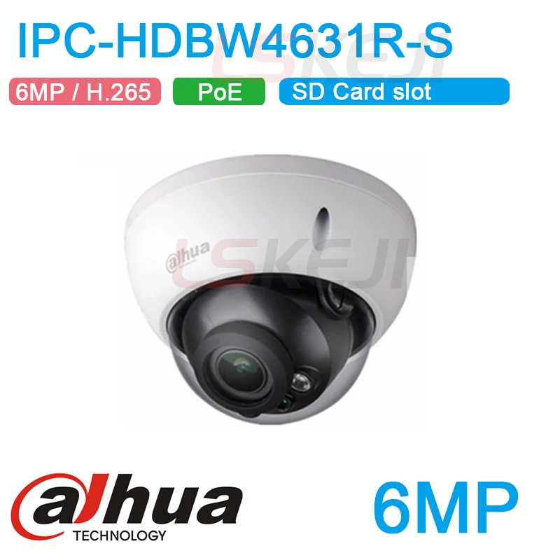 Сетевой видеорегистратор Dahua 6MP 4MP H.265 IP Камера PoE IPC HDBW4631R S HDBW4433R HDBW4431R ИК