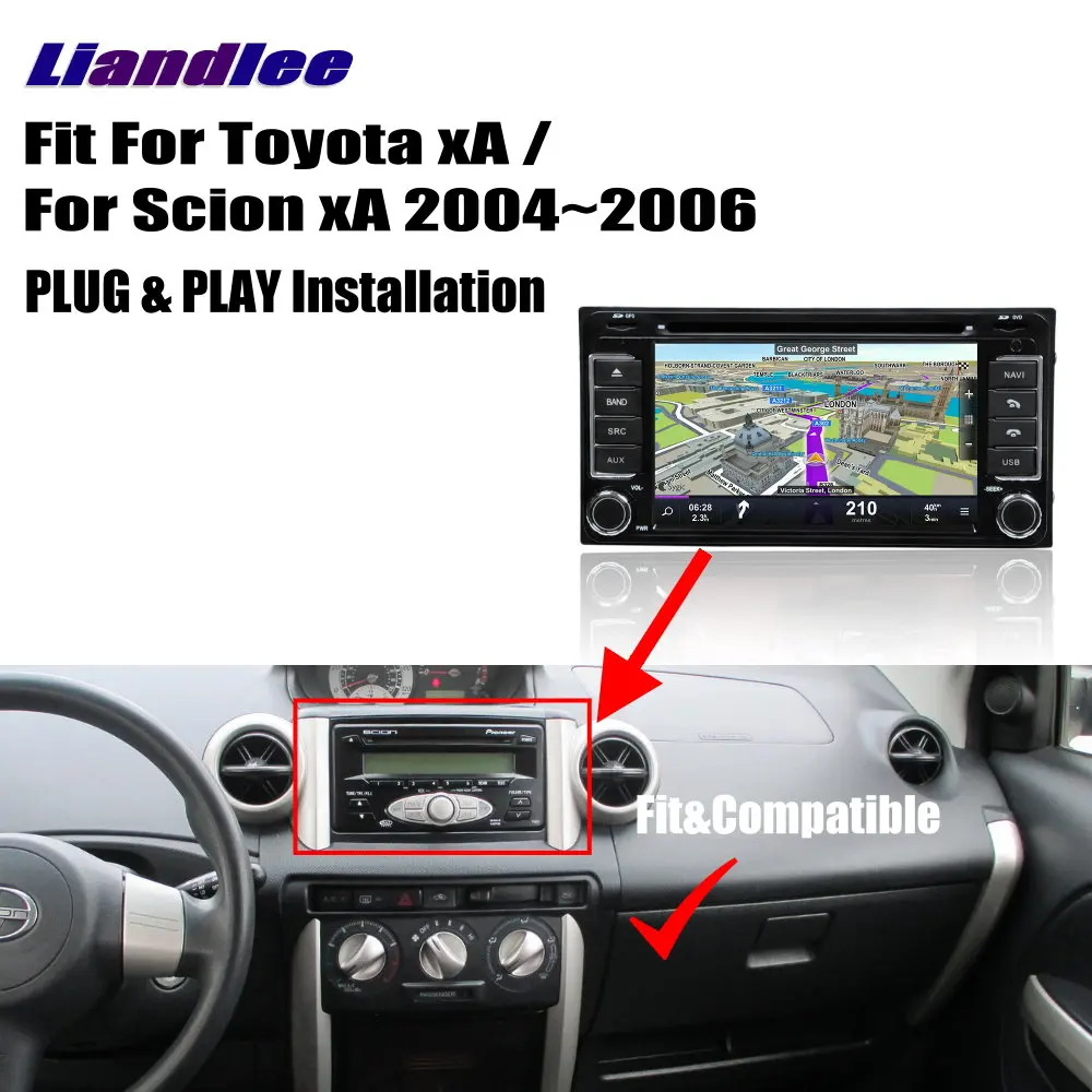 Discount Liandlee For Toyota xA / For Scion xA 2004~2006 Android Car Radio CD DVD Player GPS Navi Navigation Maps Camera OBD TV HD Screen 1