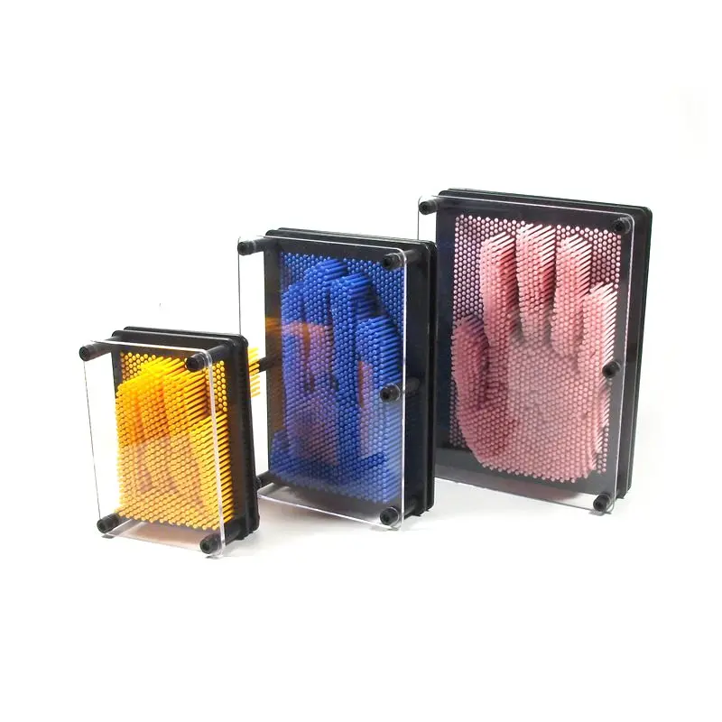 

Creative 3D Clone Shape Pin Art Hand Model Colorful Needle Child Face Model Exquisite Funny Pinart Plastic Toy Decoration Gifts