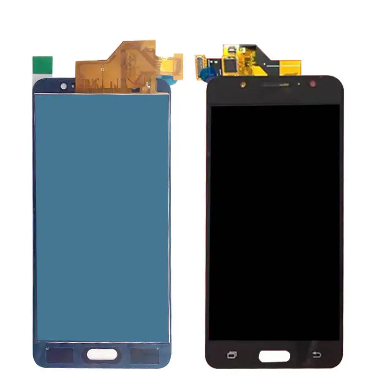 TFT lcd для Samsung Galaxy J5 j510 J510FN J510F J510M J510H/DS кодирующий преобразователь сенсорного экрана в сборе рамка кнопка Home - Цвет: black No Frame