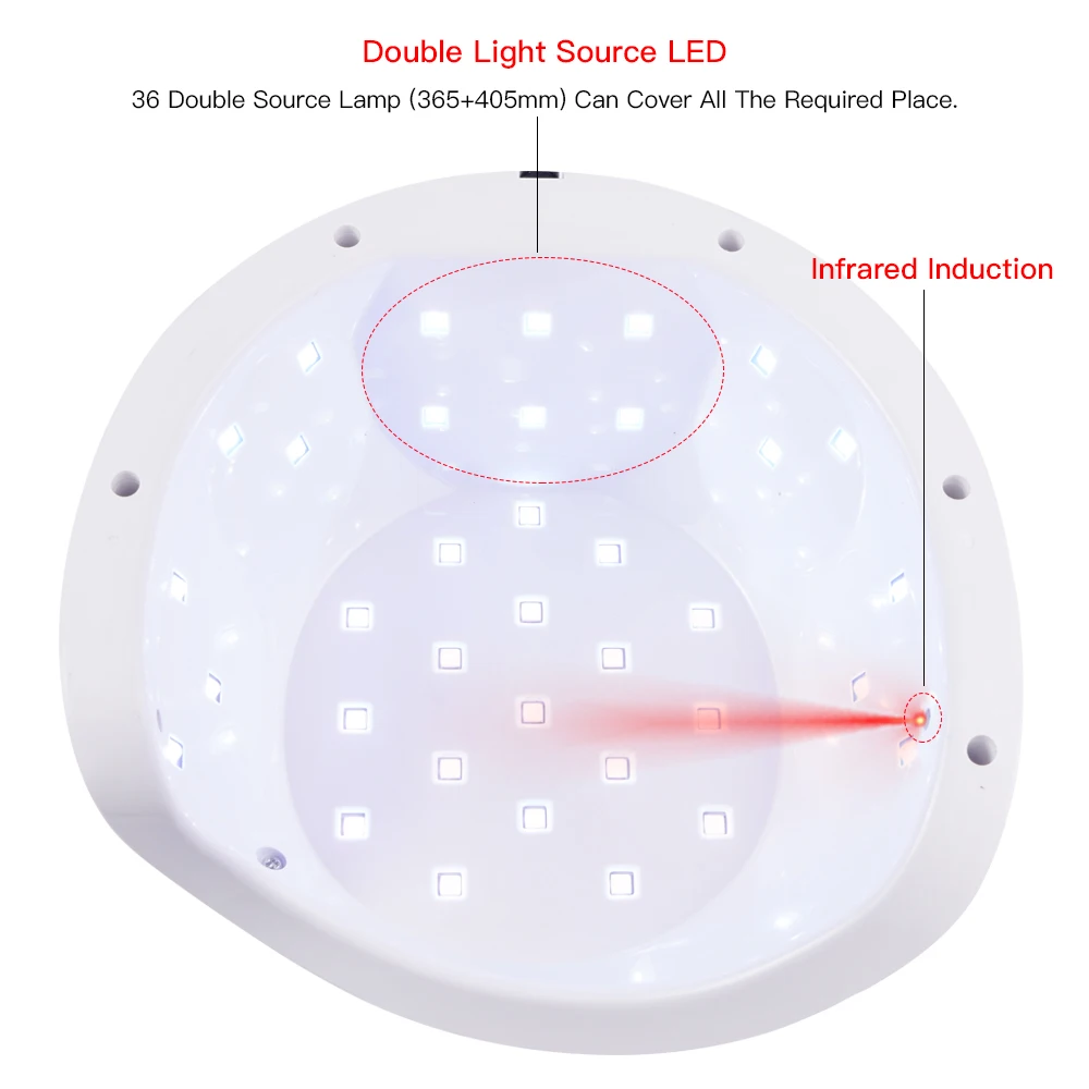 Ferramenta da Arte do Unha Rápida para o Polonês do Unha Emissor de Luz Gel para a Lâmpada do Manicure do Prego Estrela Conduziu - uv Lâmpada Sun Unha Secador Secagem Diodo Construtor 2021 5 80w 4 High Quality Beleza e saúde