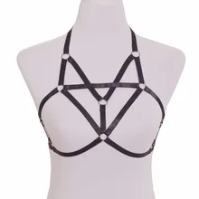 JLX. Жгут каваи Косплей рамка клетка бюстгальтер готический Фетиш жгут белье панк Рок Связывание бюстгальтер полиэстер тело жгут O0165