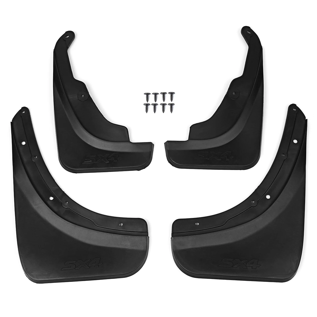 4Pcs Car Mud Flaps Mudguards Splash Fender Flares Mud Guards for Suzuki