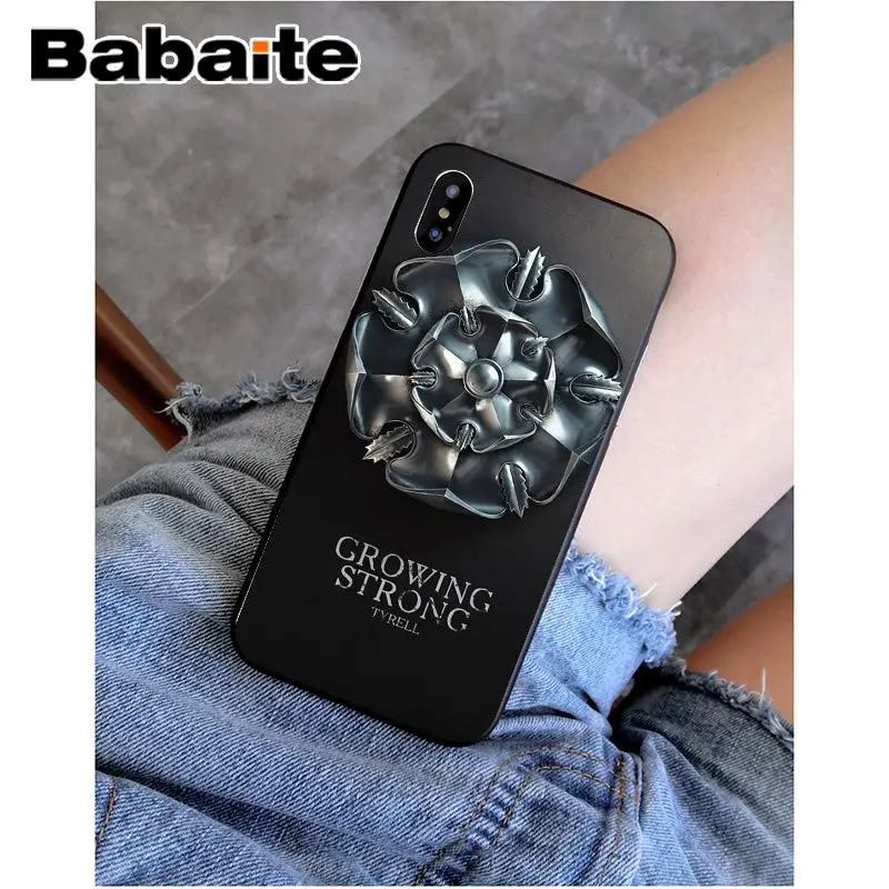 Мягкий силиконовый чехол для телефона Babaite Game Of Thrones House Targaryen из ТПУ для Apple iPhone 8 7 6 6S Plus X XS MAX 5 5S SE XR