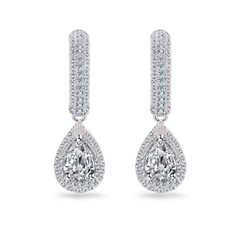 

Green Earring CZ Stone Danglin Pendant Luxury Fashion Jewelry Drop Earrings Hanging Rocks Woman Birthday Gift Pendientes Tassel