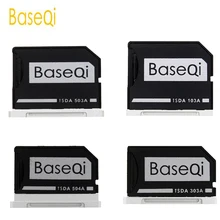 BaseQi aluminium Micro SD à SD carte adaptateur lecteur furtif lecteur de carte pour MacBook Pro Retina 13