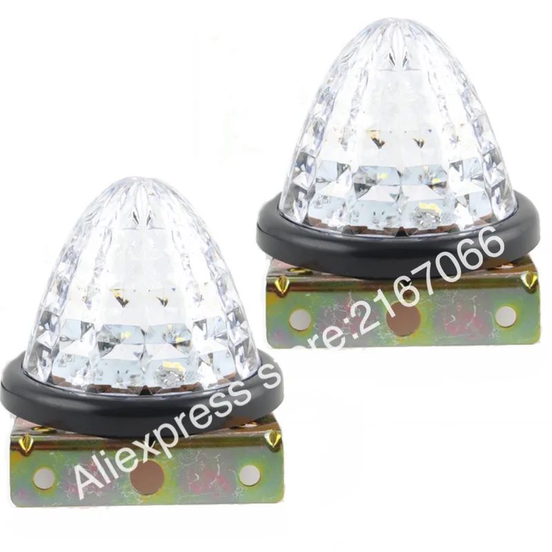 2 шт. светодиодные габаритные огни для грузовиков 12 В (D90X90 мм)|marker led|side lightled marker |