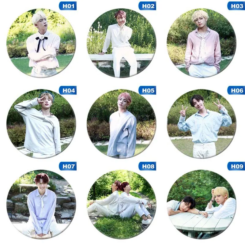 

Kpop Bts Bangtan Boys New Logo Album Love Yourself Brooch Pin Badge Accessories For Clothes Hat Backpack Decoration