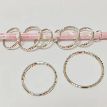 

100pcs/ Lot High Quality Metal Silver Curtain Ring Movable Rod Clips Window Shower Curtains Rings Hanging Clamp