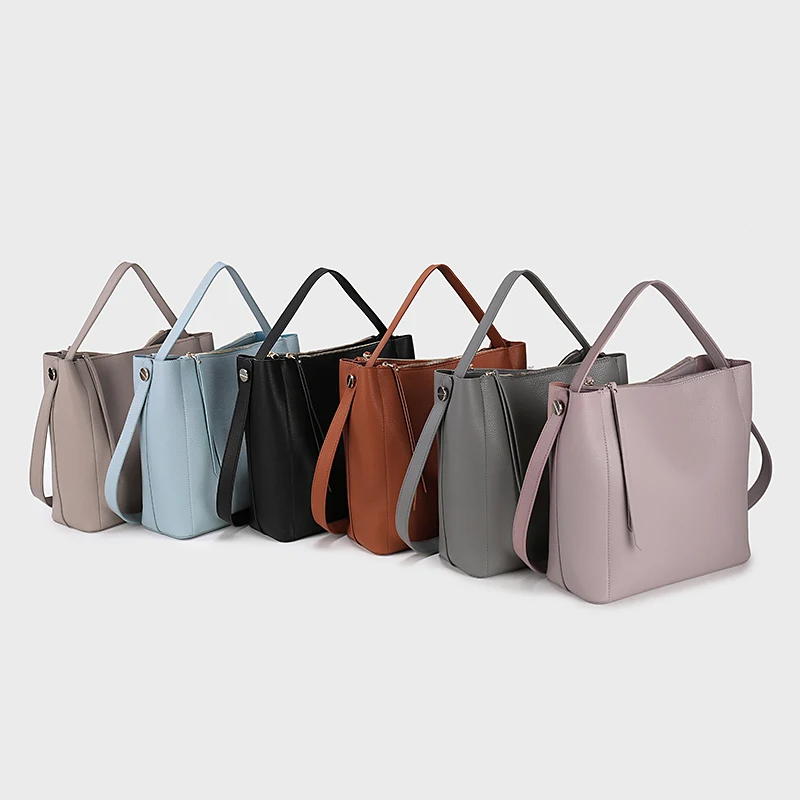 

F-7505 Women Mini Brief Shoulder Bags Soft Litchi Pattern PU Leather Bag Top Handle Bags Ladies High Grade Casual Tote Handbag