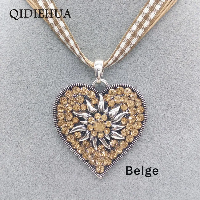 Новинка модное винтажное ожерелье QIDIEHUA с подвеской в форме сердца ювелирные