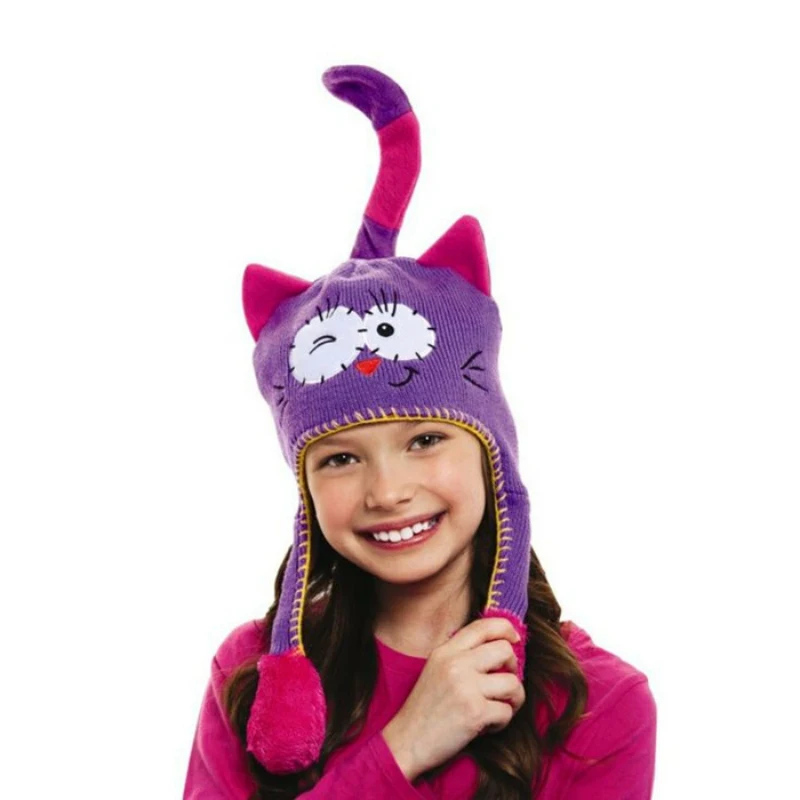 

Push Moving Hat Cap Tail Baby Hat Earflap Cap Christmas Flipeez Gift Kids Rabbit Animal Dance Monster Action Bonnet Sponge