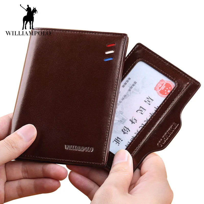 

Minimalist Men Wallets Vintage Genuine Leather Short Coin Bag Card Holder Pocket Male Purse Portomonee Mannen Portemonee Mannen