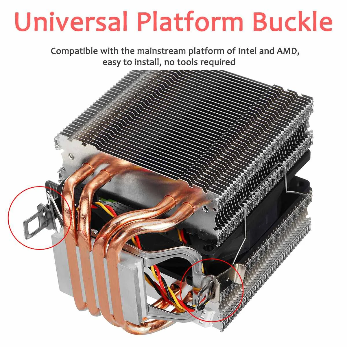 المزدوج برج وحدة المعالجة المركزية برودة 4 Heatpipe المبرد هادئة مروحة التبريد برودة ل إنتل LGA 775/1150/1151/ 1155/1156/1366 AMD جميع منصة