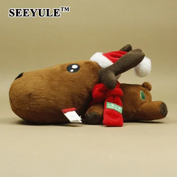 

1pc SEEYULE Merry Christmas Deer Car Charcoal Toy Doll Bamboo Bag Air Freshener Car Decor Purifying Hope you safe on Road