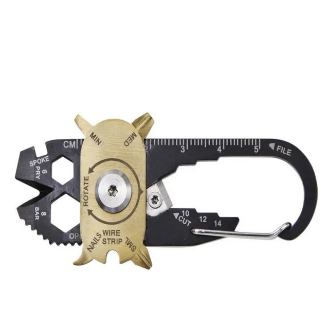 Gadget Portable EDC Portable Mini Utility 20 in 1 Pocket Multi Tool Keychain Outdoor Camping Key Ring Dropshipping