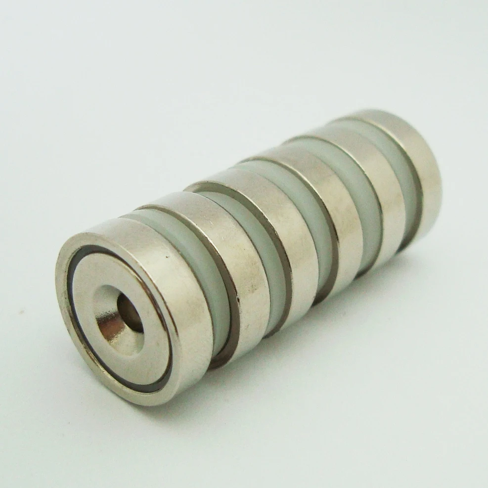 

6PCS dia16mmVertical Pulling Force 5KGs Mounting Magnet D16x5.2mm Magnetic Lifting Magnets Strong Neodymium Permanent Pot Magnet