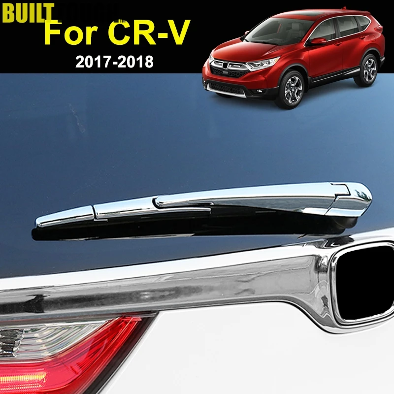 

For Honda CR-V CRV 5th Gen 2017-2019 Chrome Rear Window Windshield Wiper Arm Blade Cover Trim Lid Nozzle Molding Garnish Overlay