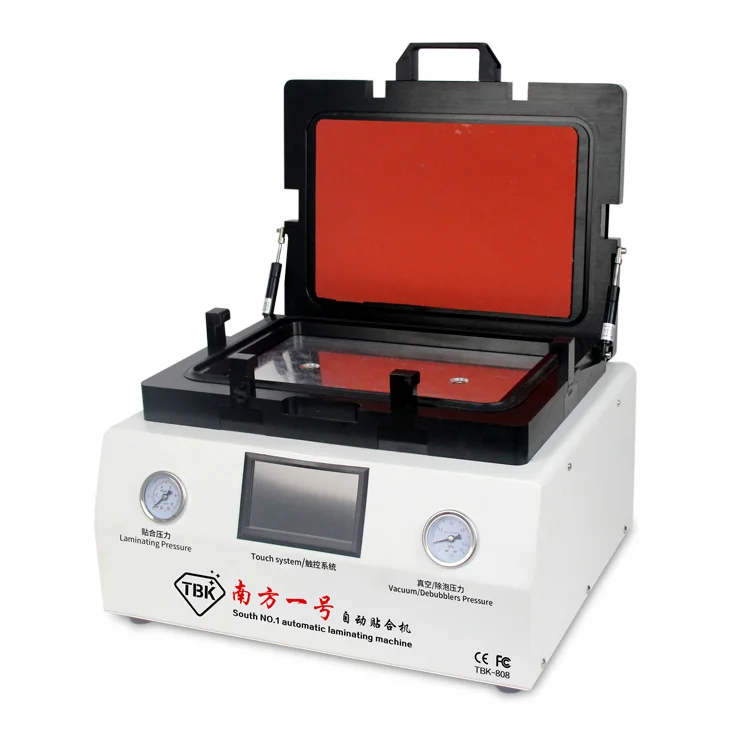 

TBK-808 OCA Vacuum Laminating Machine Automatic Bubble Removing Machine with automatic lock gas for LCD Touch Screen Repair