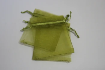 

100pcs/lot moss green colour Organza Bags 7x9cm Wedding Favour Gift bag Jewellery pouches