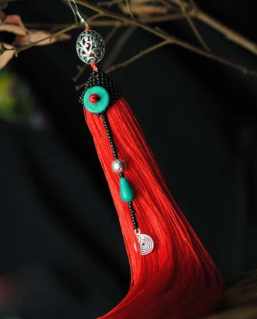 Длинные серьги подвески с бахромой в этническом стиле|jewelry supplier|jewelry display earringsjewelry