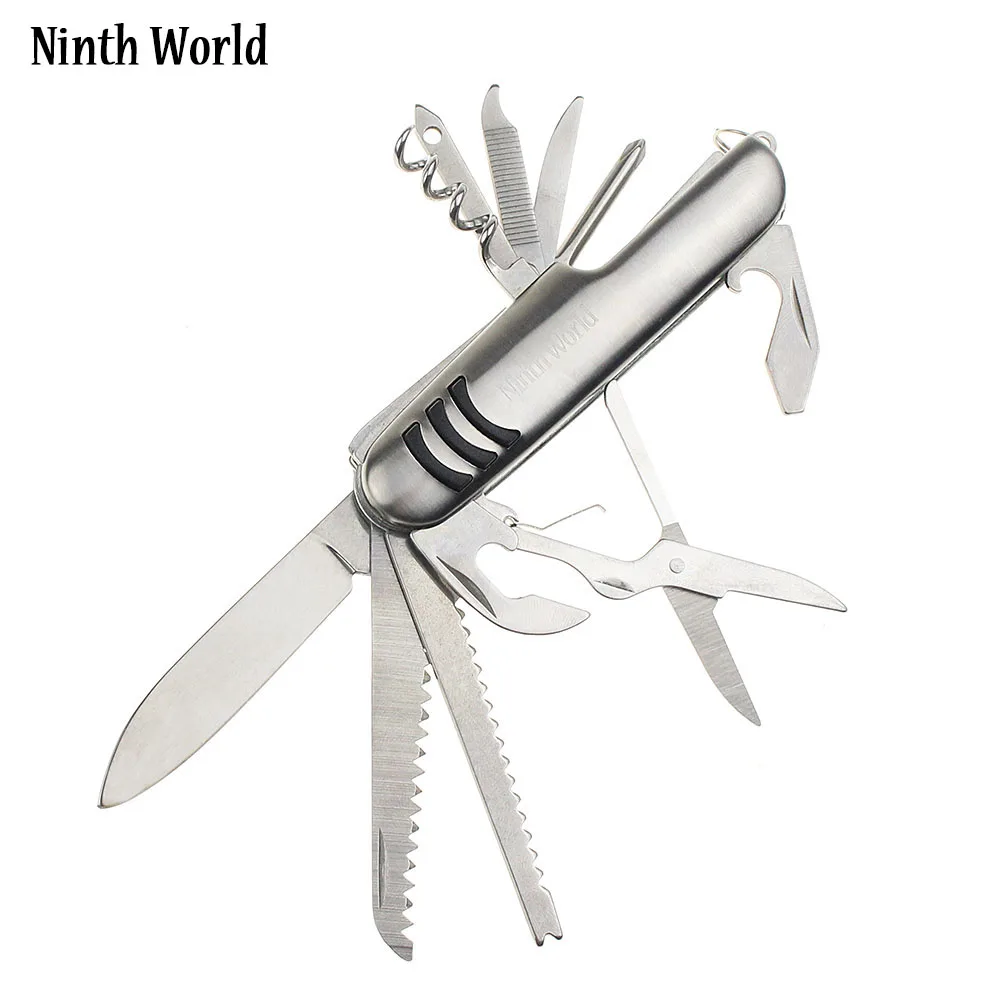 Ninth World 11 In 1 Stainless Steel Multi Tool Swiss Knives Pocket Hunting Outdoor Camping Survival Folding Knife | Инструменты