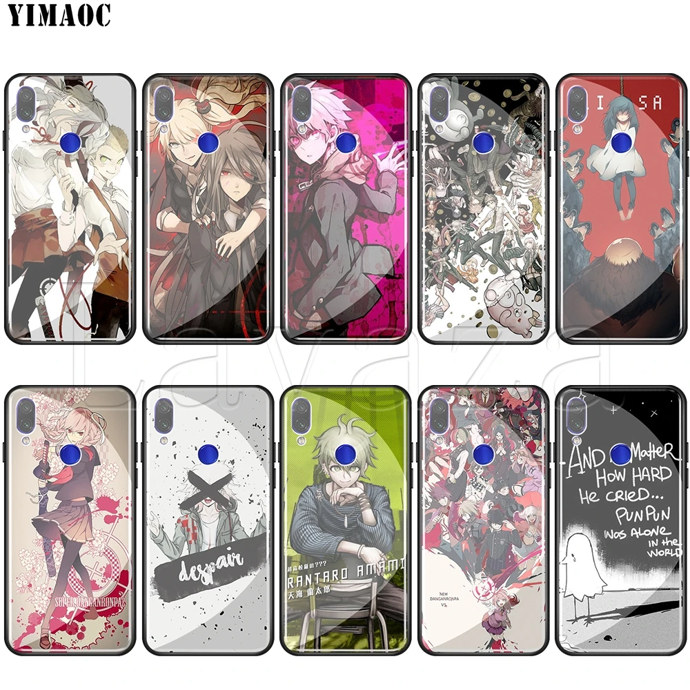 

Lavaza Danganronpa Tempered glass TPU Case for Redmi Note 4X 5 6 6A 7 Pocophone F1