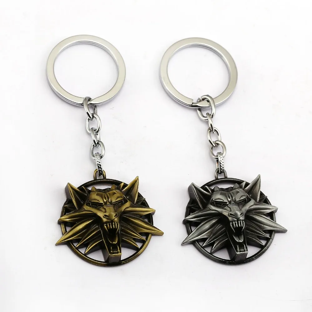 The Witcher 3 Keychain Wild Hunt Wolf Shape Key Ring Holder Metal Fashion Car Bag Chaveiro Key Chain Pendant Game Jewelry цена The Witcher 3 Keychain Wild Hunt Wolf Shape Key Ring Holder Metal Fashion Car Bag Chaveiro Key Chain Pendant Game Jewelry цены онлайн