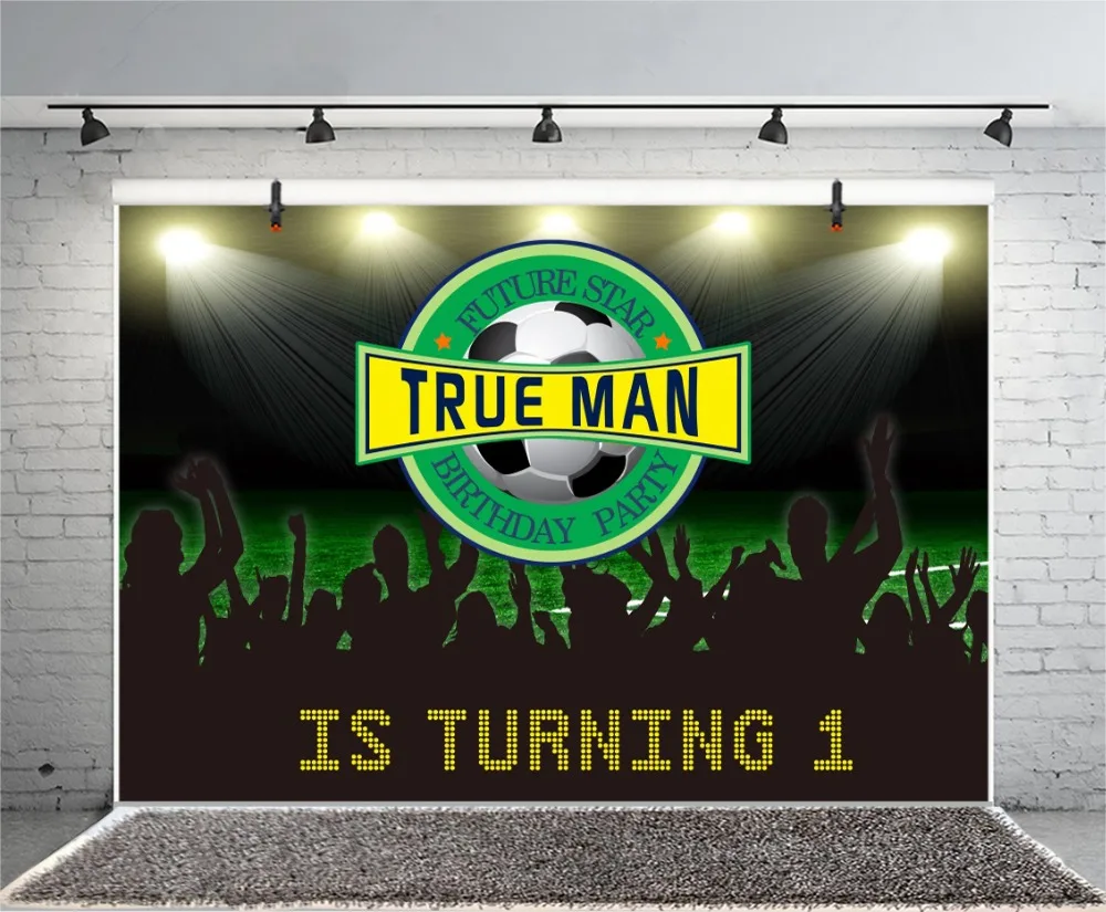 Laeacco Cartoon Football Baby Boy 1st Birthday Party Photography Backgrounds Customized Photographic Backdrops For Photo Studio Laeacco Cartoon Football Baby Boy 1st Birthday Party Photography Backgrounds Customized Photographic Backdrops For Photo Studio