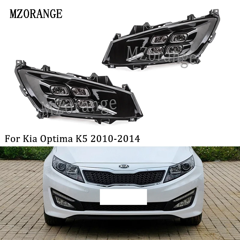 MZORANGE For Kia Optima K5 2010- LED Daytime Running Light Car Accessories Waterproof ABS 12V DRL Fog Lamp Day Light