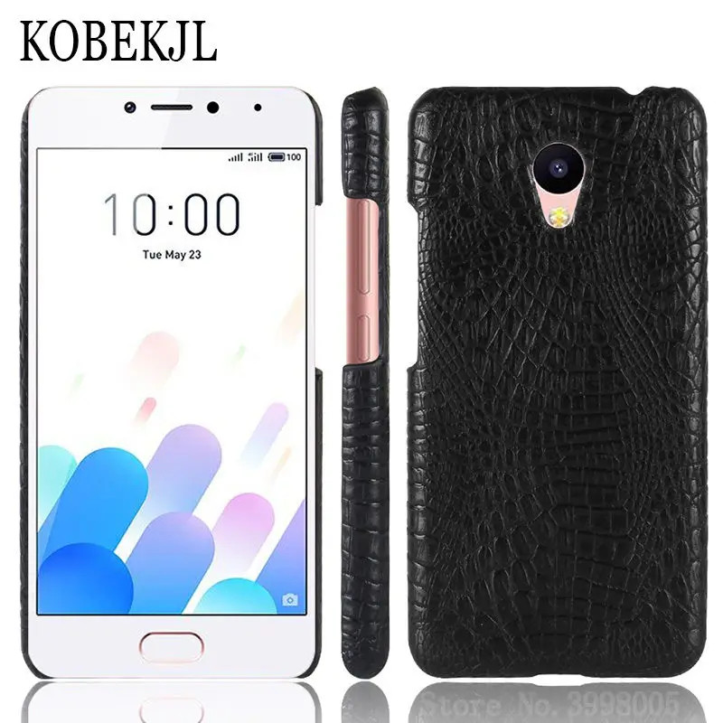 

For Meizu M5c Case Meizu M5c Case 5.0 inch Hard Plastic Crocodile PU Leather Back Cover Phone Case For Meizu M5c M5 C M710h Case