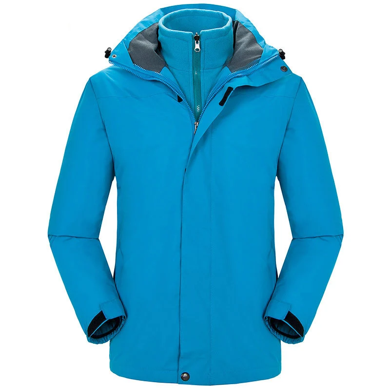 Men Women Winter Inner Fleece Waterproof Jacket 3 In 1 Male Female Outdoor Sport Warm Coat Hiking Skiing Trekking Cycling Jacket - Color: men color 03