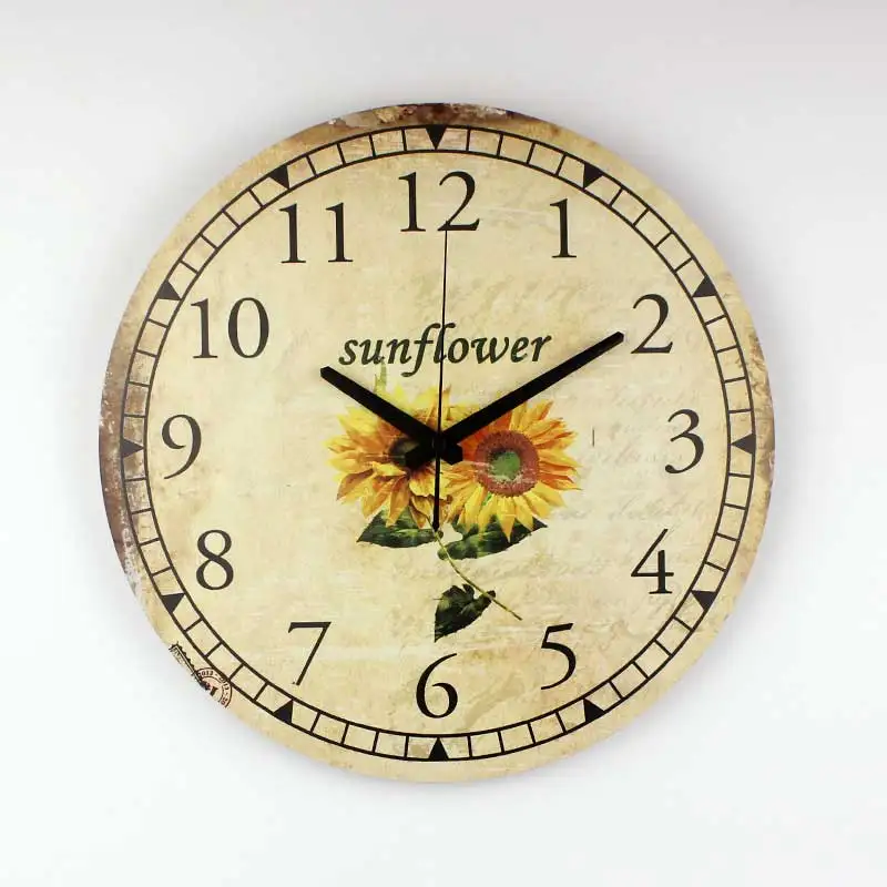 Отделка гостиной часы настенные немой часы на стену винтажный домашний декор часы на стену большие часы настенные винтаж - Цвет: style 25