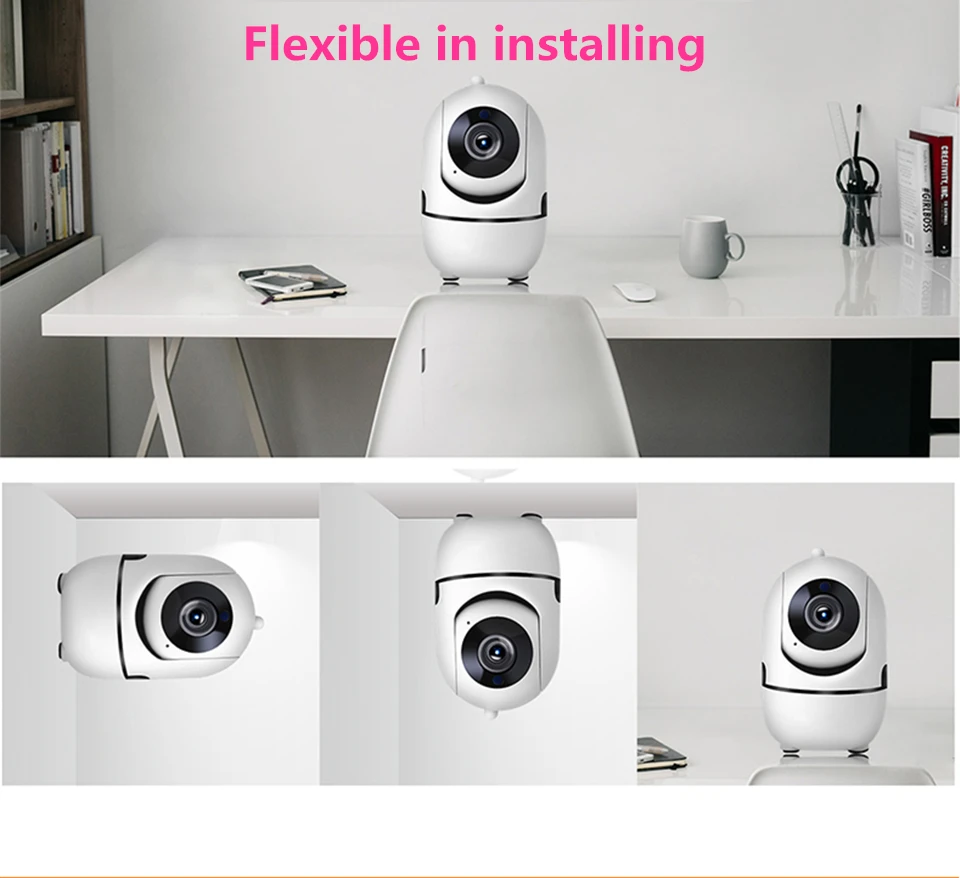 SUCAM HD 720P Mini Wifi IP Camera Pan Tilt Auto Tracking Motion Detection Two Way Audio YCC365 Wireless Camera Baby Monitor 10