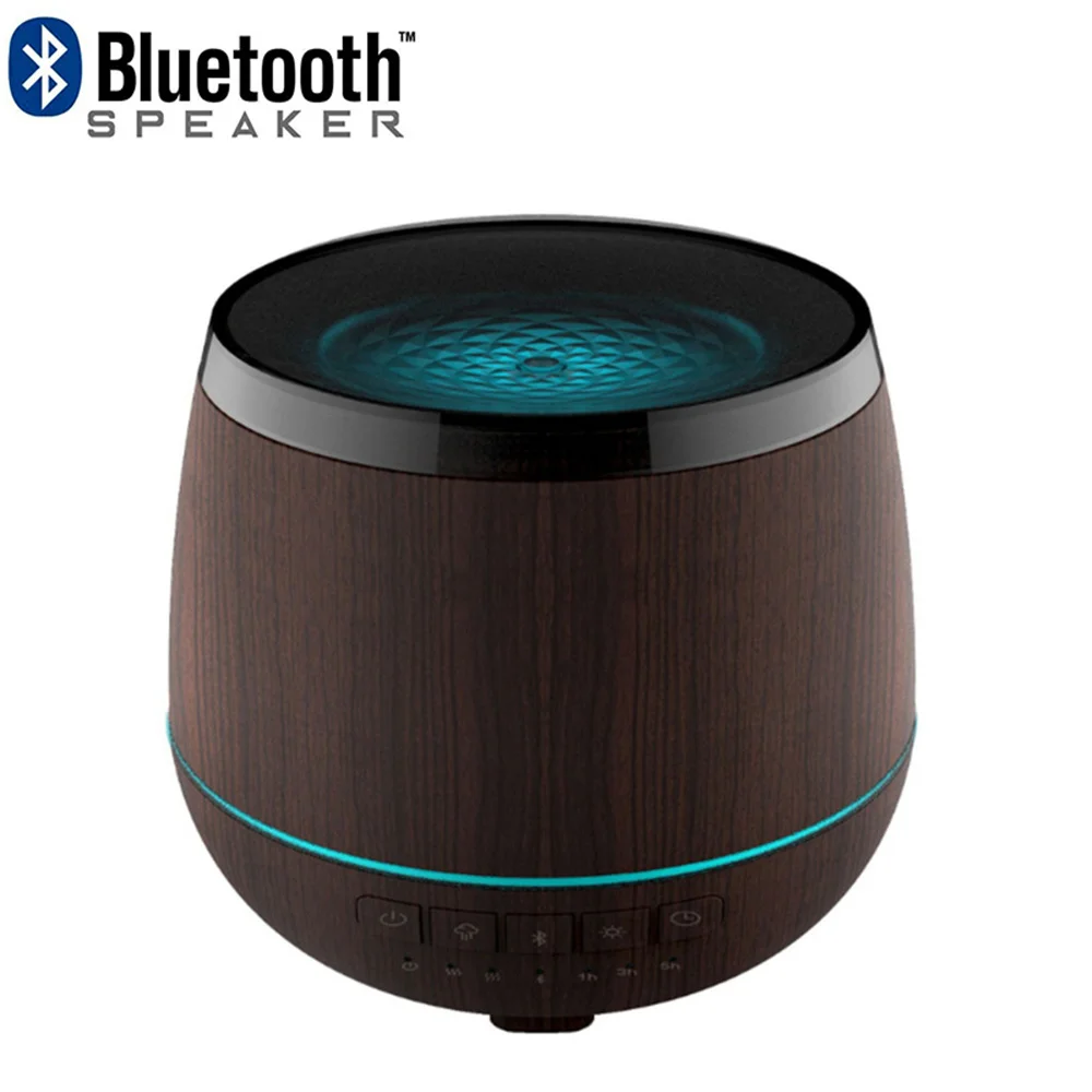 

Aromatherapy Diffuser 200ml Bluetooth Speaker Ultrasonic Cool Mist Humidifier Waterless Auto Shut off Timer Adjustable Mist Mode